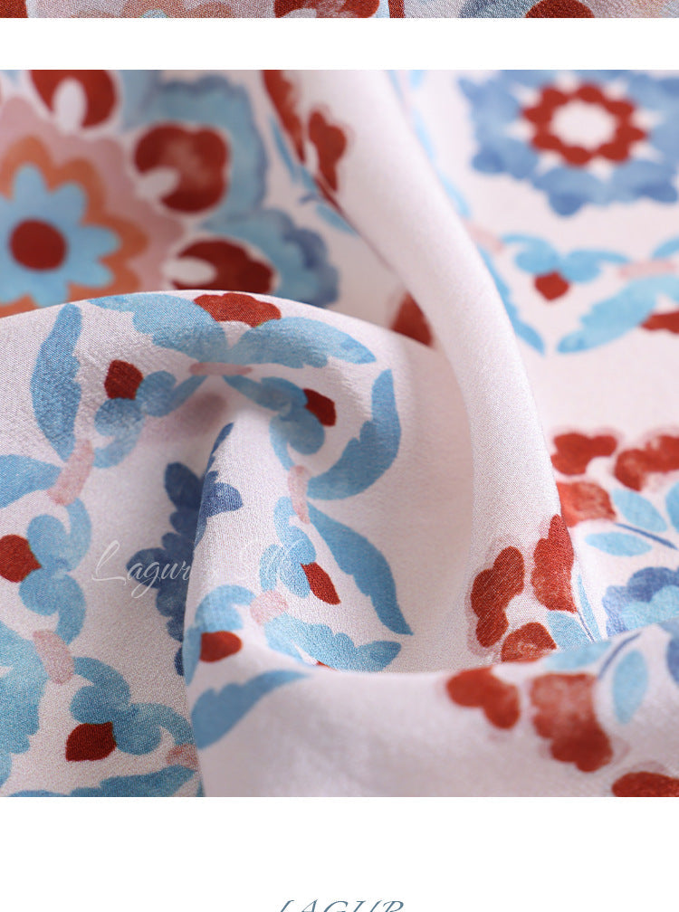 100% Mulberry Silk Square Scarf | Double Crepe 12mm Luxury Women's Scarf