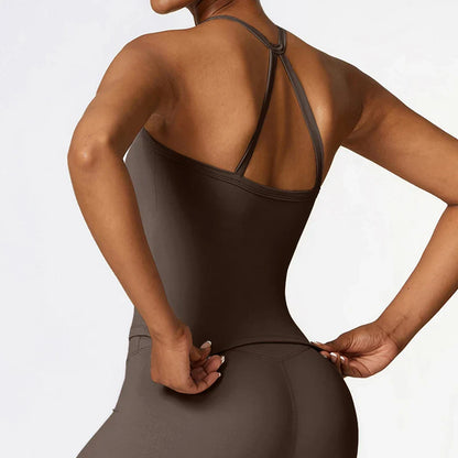 2-Piece Sports Bra & Leggings Set | Women's Push Up Gym Yoga Workout Suit